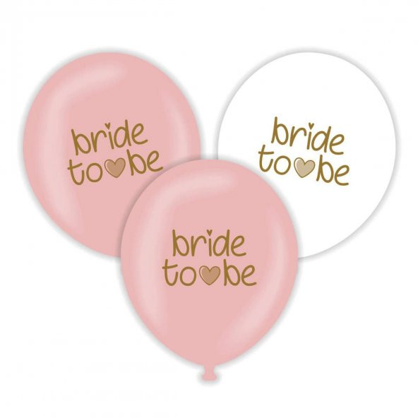Helyuma Uyumlu BRİDE TO BE Balon 12 inç 5 Adet BRIDE TO BE Balon 12 inch ürün görseli 1