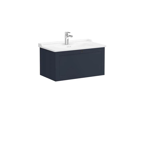 Vitra Root Classic 80 cm Lacivert Banyo Dolabı Alt Modül Lavabo ürün görseli 1
