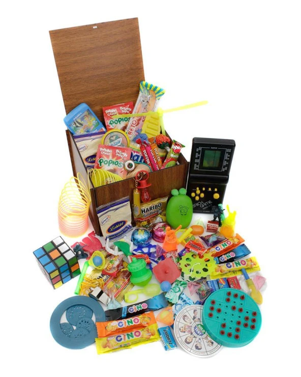 Ahşap Gıda Ve Oyuncak Kutusu Siyah Tetris ürün görseli 1