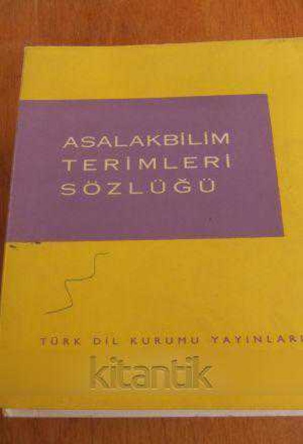 ASALAKBİLİM TERİMLERİ SÖZLÜĞÜ ürün görseli 1
