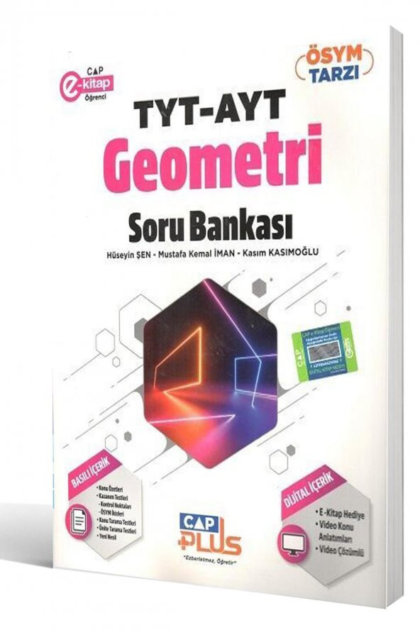 Çap Yayınları 2023 AYT-TYT Geometri Plus Soru Bankası ürün görseli 1