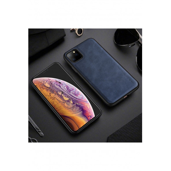 DESİNGSHOP Lüks Deri Kılıf Iphone 11 Darbeye Dayanıklı Arka Telefon Kapak ürün görseli 1