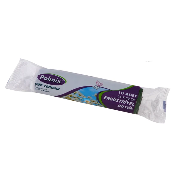 Omnipazar Polmix End Büyük Boy Çöp Poşeti 65x80 cm 20 Rulo 200 Ad 3 Kg Siyah ürün görseli 1
