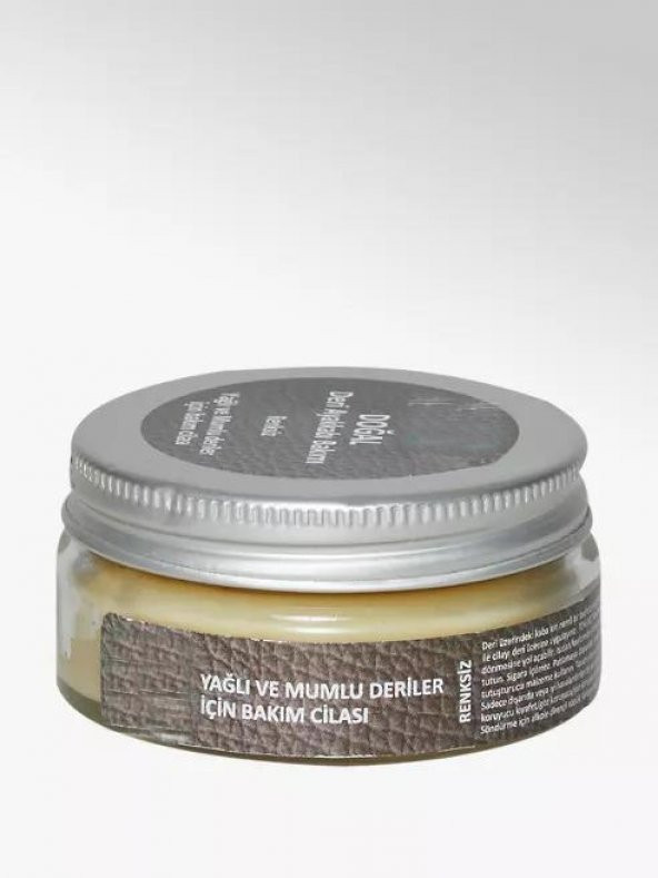 Doğal Deri Ayakkabı Bakım Cilası Yağlı ve Mumlu Deriler 50ml Renksiz ürün görseli 1