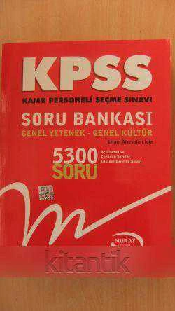 KPSS  SORU BANKASI  GENEL YETENEK - GENEL KÜLTÜR  Lisans Mezunları İçin  5300 SORU ürün görseli 1