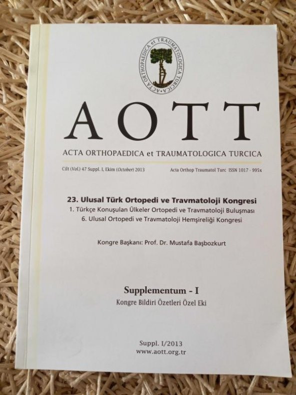 23. ULUSAL TÜRK ORTOPEDİ ve TRAVMATOLOJİ KONGRESİ * 1. Türkçe Konuşulan Ülkeler Ortopedi ve Travmatoloji Buluşması* 6. Ulusal Ortopedi ve Travmatoloji ürün görseli 1
