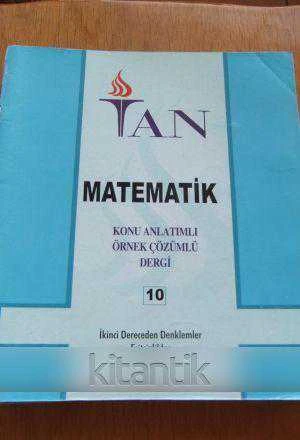 MATEMATİK  KONU ANLATIMLI  ÖRNEK ÇÖZÜMLÜ  DERGİ * Sayı:  10  /  İKİNCİ DERECEDEN DENKLEMLER, EŞİTSİZLİKLER, PARABOL ürün görseli 1