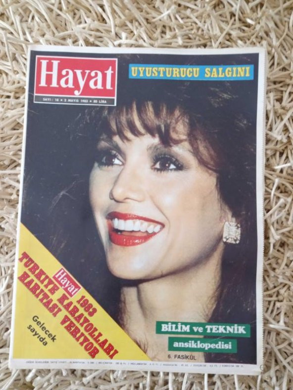 HAYAT  Haftalık Mecmua  Sayı: 18  *  2 Mayıs 1983    /    UYUŞTURUCU SALGINI   *  ORTADOĞU'DA SANAT ürün görseli 1