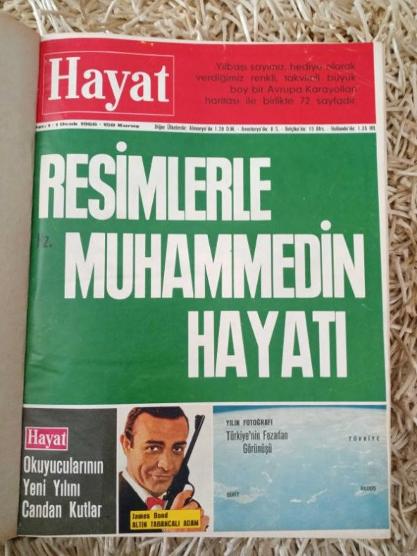 HAYAT HAFTALIK MECMUA 1966   /    Sayı: 1 ( 1  OCAK  1966 ) SAYI: 16    ( 14  NİSAN  1966  )   SIRALI  16   Mecmua  * TÜM EKLERİ İÇLERİNDEDİR. ürün görseli 1