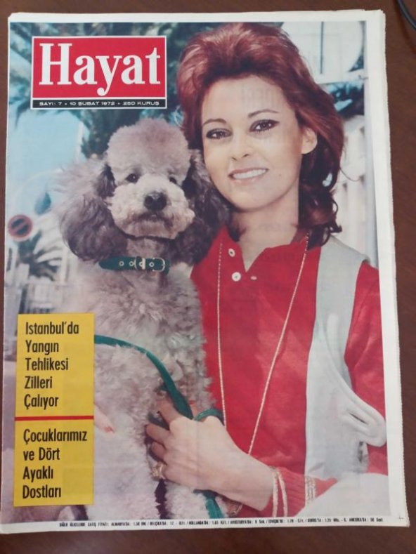 HAYAT HAFTALIK MECMUA *Sayı:7 * 10 ŞUBAT 1972 * TÜM EKLERİ İÇİNDEDİR/ İSTANBUL'DA YANGIN TEHLİKESİ ZİLLERİ ÇALIYOR *ÇOCUKLARIMIZ VE DÖRT AYAKLI DOST ürün görseli 1