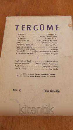 TERCÜME  * Sayı:  60  *  Nisan-Haziran 1955 * Cilt: XI ürün görseli 1