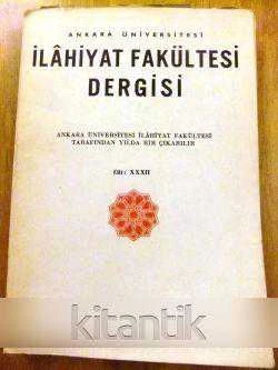 A.Ü.İLAHİYAT FAKÜLTESİ DERGİSİ  CİLT:  XXXII ürün görseli 1