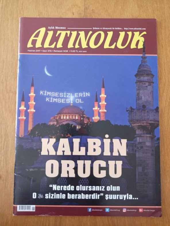 ALTINOLUK Aylık Mecmua   Sayı: 376  *  Haziran  2017 / KALBİN ORUCU ürün görseli 1