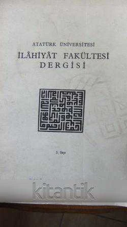 ATATÜRK ÜNİVERSİTESİ İLAHİYAT FAKÜLTESİ DERGİSİ  5. Sayı ürün görseli 1