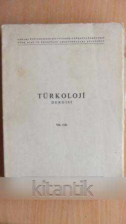 TÜRKOLOJİ  DERGİSİ    Cilt  VII.    - 1977 ürün görseli 1
