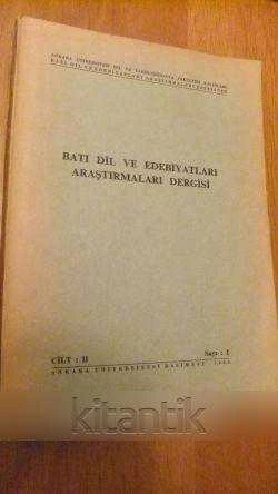 BATI DİL VE EDEBİYATLARI ARAŞTIRMALARI DERGİSİ    Cilt: II  * Sayı: 1 ürün görseli 1