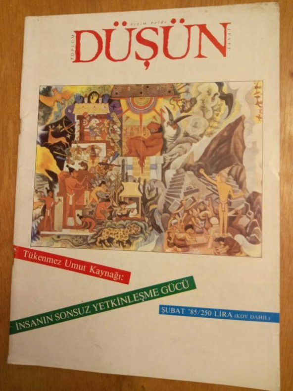 Bizim Belde Toplum Sanat DÜŞÜN    * ŞUBAT1985  *  SAYI: 11   / TÜKENMEZ UMUT KAYNAĞI: İNSANIN SONSUZ YETKİNLEŞME GÜCÜ  *AÇLIK YAZGI MI? ürün görseli 1