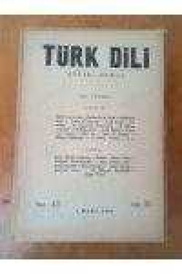 TÜRK DİLİ  Aylık Dergi  Sayı: 42  * 1   MART  1955 ürün görseli 1
