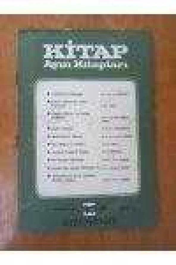 KİTAP  Ayın Kitapları  Cilt: 1 -  Sayı: 1  -  EYLÜL  1981 ürün görseli 1