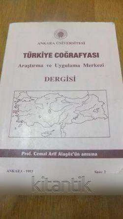 A.Ü.TÜRKİYE COĞRAFYASI Araştırma ve Uygulama Merkezi Dergisi  Sayı: 2 ürün görseli 1