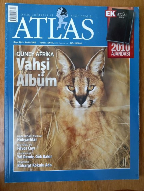 ATLAS  Aylık Coğrafya ve Keşif Dergisi  Aralık  2009 * Sayı: 201 / GÜNEY AFRİKA  Vahşi Albüm * BİN İSİMLİ SU  Filyos Çayı ürün görseli 1