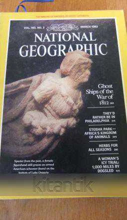 NATIONAL  GEOGRAPHIC  * VOL.163 NO.3 * MARCH  1983  / Ghost Ships of the War of 1812 ürün görseli 1