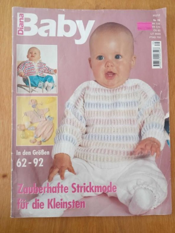 Diana    Baby   * Nr.75  * 2000  /  In den GröBen  62 - 92  *  Zauberhafte Strickmode für die Kleinsten ürün görseli 1