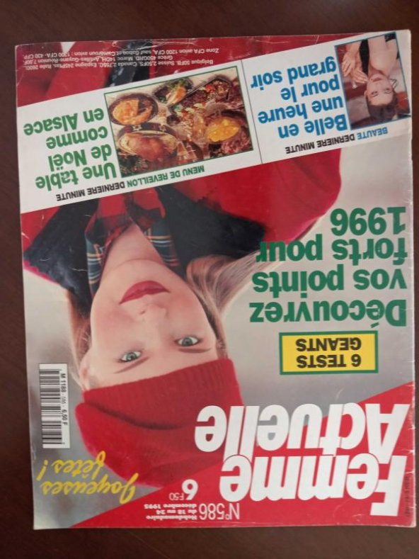 Femme  Actuelle  *   No: 586  *  Decembre  1995 ürün görseli 1
