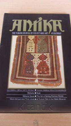 ANTİKA  Aylık Dergi *Sayı: 18 * Eylül 1986 * THE TURKISH  JOURNAL OF COLLECTABLE ART ürün görseli 1