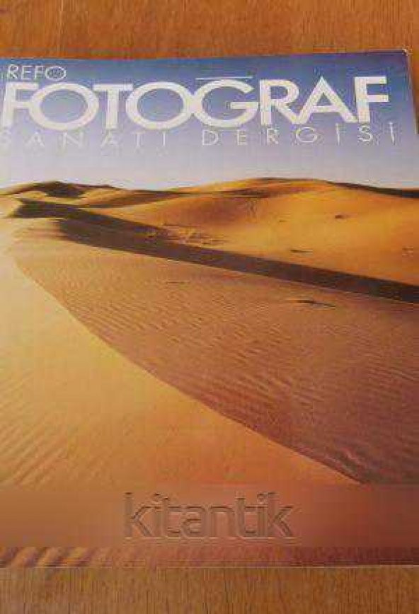 REFO FOTOĞRAF SANATI DERGİSİ   Sayı: 10 * AĞUSTOS1989 ürün görseli 1