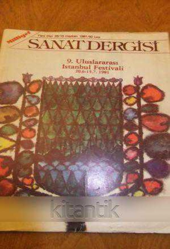 MİLLİYET SANAT DERGİSİ  *  Yeni Dizi 26 /   15  Haziran  1981  *  9. ULUSLARARASI İSTANBUL FESTİVALİ  20.6 - 15.7.  1981 ürün görseli 1