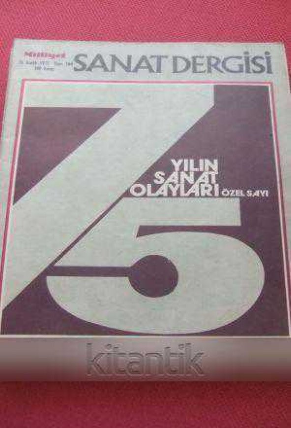 MİLLİYET SANAT DERGİSİ  * 26 Aralık  1975    Sayı: 164  /  YILIN SANAT OLAYLARI  Özel Sayı ürün görseli 1