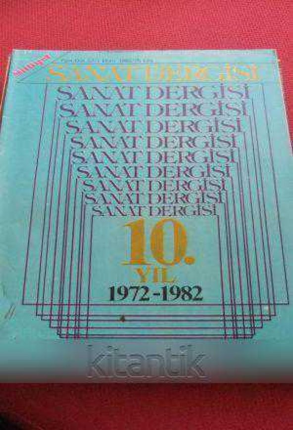 MİLLİYET SANAT DERGİSİ  *  Yeni Dizi 57  / 1 EKİM  1982  *  10. YIL  1972 - 1982 ürün görseli 1