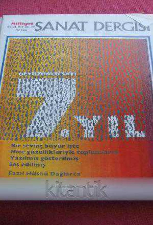 MİLLİYET SANAT DERGİSİ  *  4  Aralık  1978    Sayı: 300  /   ÜÇYÜZÜNCÜ  SAYI  7. YIL ürün görseli 1