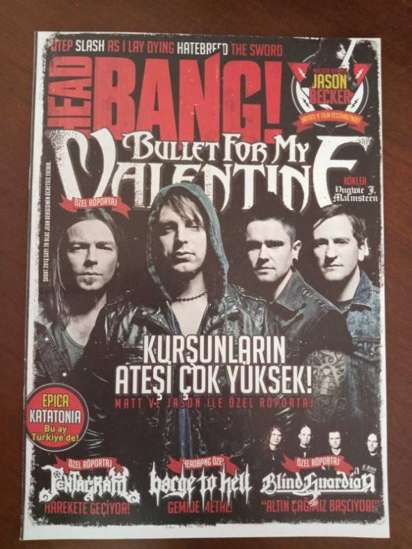 HEAD BANG SAYI : 70 * ŞUBAT 2013 / BULLET FOR MY WALENTINE * THE SWORD * KÖKLER: YNGWIE J. MALMTEEN * OTEP ürün görseli 1