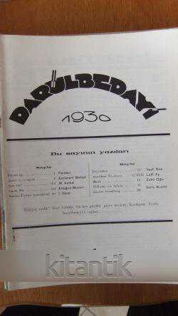 DARÜLBEDAYİ  1930  *  1inci SENE  *  No: 2  * 1  MART  1930 ürün görseli 1