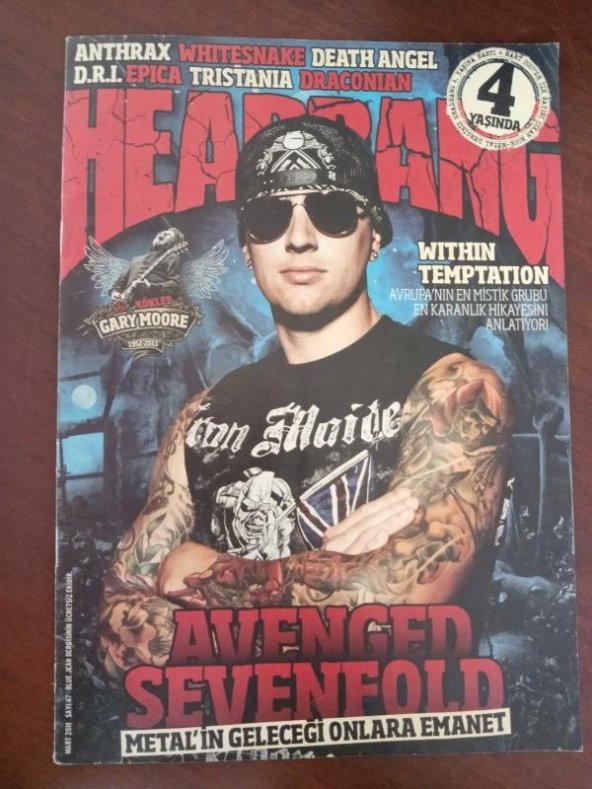 HEAD BANG DERGİSİ SAYI 47 ŞUBAT 2011 / KAPAK AVENGED SEVENFOLD ürün görseli 1