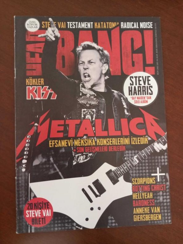 HEAD BANG SAYI: 66  * 2012 / METALLICA * STEVE HARRIS '' BAY MAIDEN '' DAN SOLO ALBÜM * ROTTING CHRIST SÜRPRİZ DOĞUM GÜNÜ HEDİYESİ ürün görseli 1