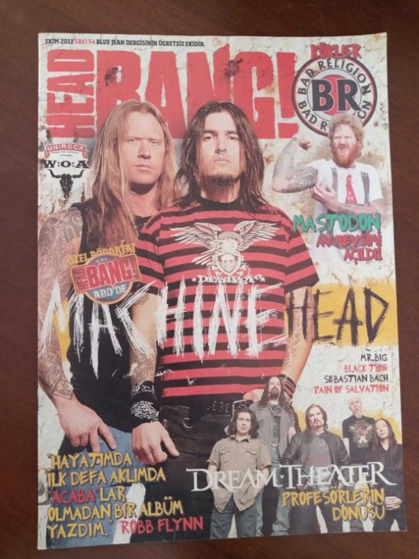 HEAD BANG - EKİM 2011 - SAYI: 54 / MAC HINE HEAD * ROBB FLYNN : HAYATIMDA İLK DEFA AKLIMDA ACABALAR OLMADAN BİR ALBÜM YAZDIM * DREAM THEATER ürün görseli 1