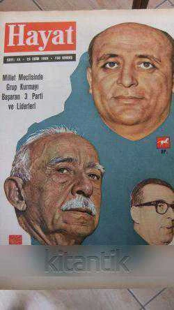 HAYAT  Haftalık Mecmua  Yıl: 14   - Sayı: 44 -  23  EKİM 1969 ürün görseli 1