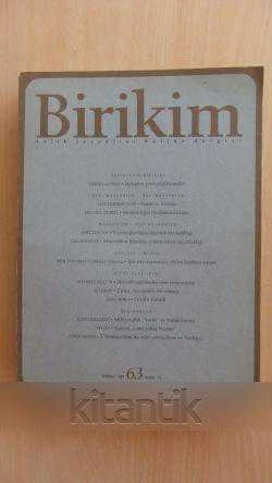 BİRİKİM  Aylık Sosyalist Kültür Dergisi  Sayı: 63 *  Temmuz 1994 ürün görseli 1