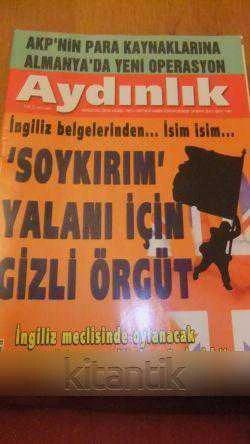 AYDINLIK Haftalık Haber-Yorum Dergisi -  28  Mart   2010 / Sayı:1180 ürün görseli 1