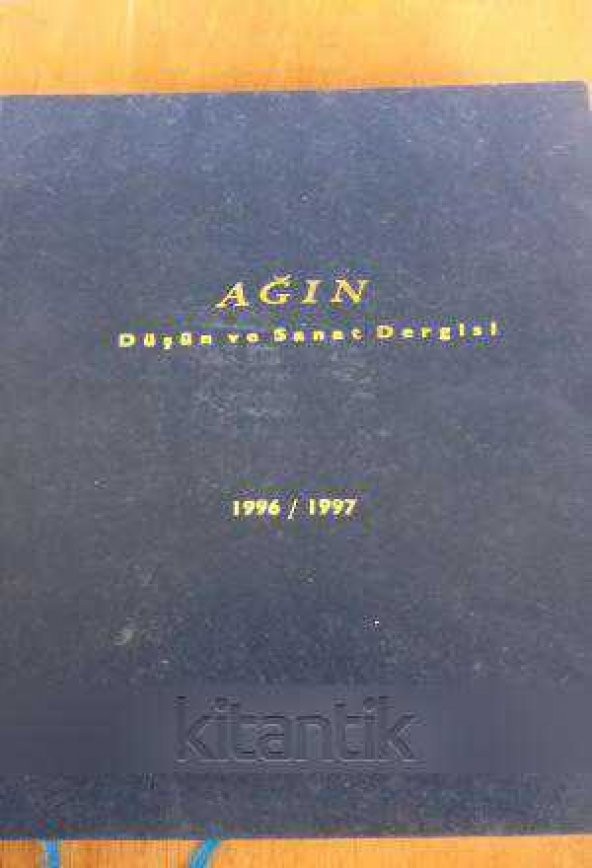 AĞIN Düşün ve Sanat Dergisi * İki ayda bir yayınlanır. 0CAK-ŞUBAT 1996 SAYI:53-54 'den BAŞLAYARAK SIRALI OLARAK  KASIM-ARALIK 1997 SAYI: 75-76  DAHİL ürün görseli 1