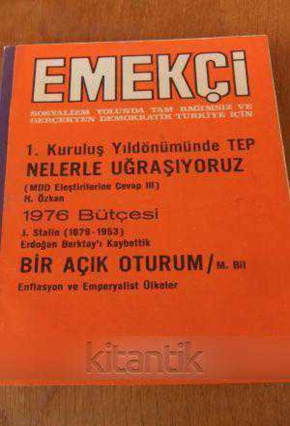 EMEKÇİ  Aylık Dergi * MART 1976 / Sayı: 17 ürün görseli 1