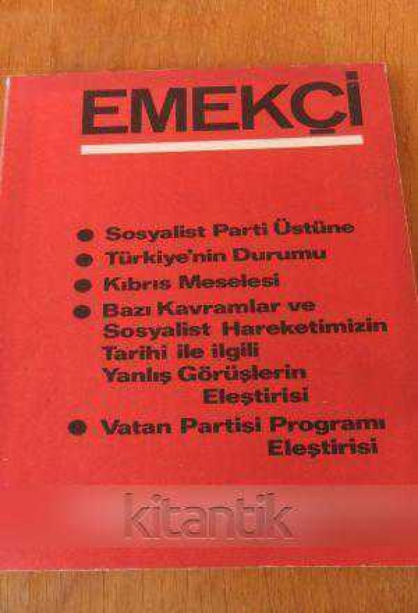 EMEKÇİ  Aylık Dergi * KASIM  1974 / Sayı: 1 ürün görseli 1