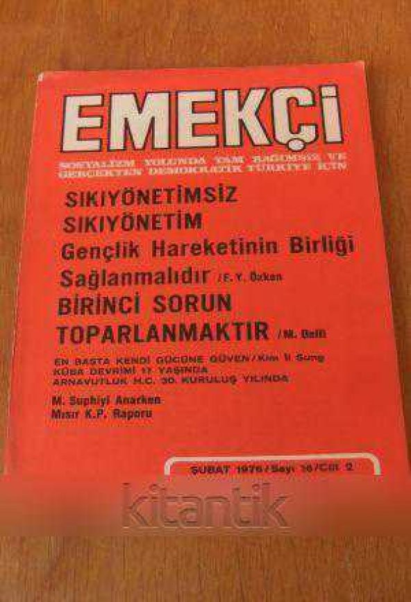 EMEKÇİ  Aylık Dergi * ŞUBAT 1976 / Sayı: 16 ürün görseli 1
