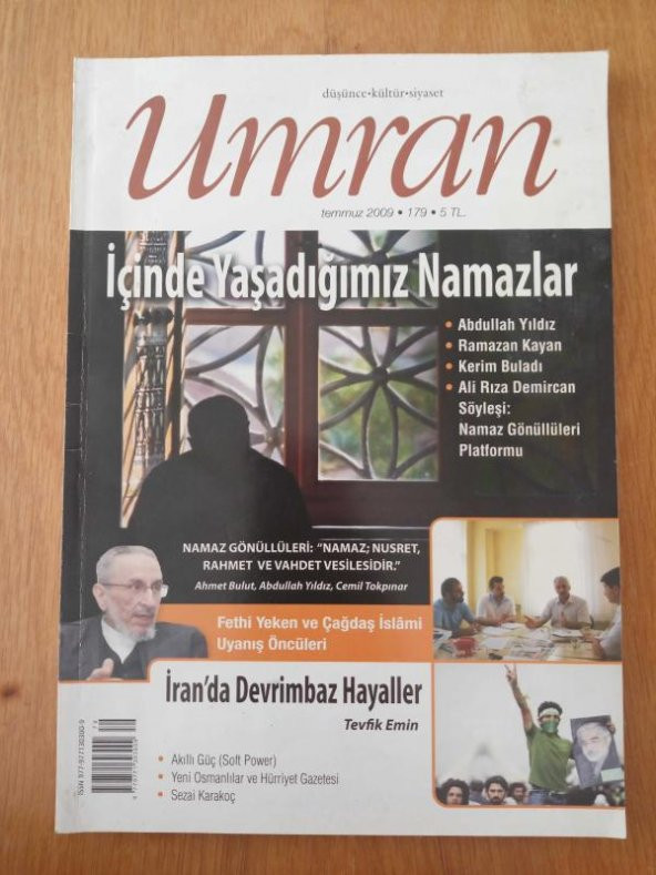 düşünce kültür siyaset  UMRAN   dergisi  * temmuz 2009   * sayı: 179   /  İÇİNDE YAŞADIĞIMIZ NAMAZLAR ürün görseli 1
