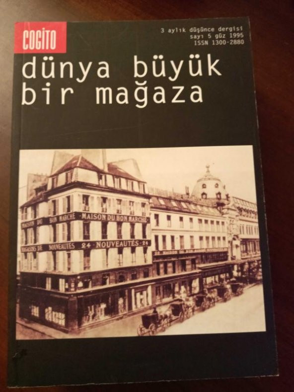 COGİTO   3 aylık düşünce dergisi   *  sayı:  5   *  güz  1995    /      DÜNYA BÜYÜK BİR MAĞAZA ürün görseli 1