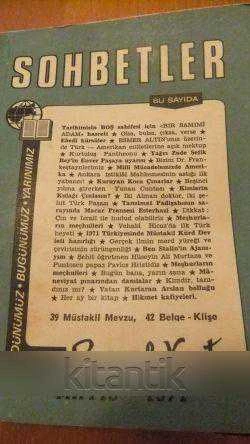 SOHBETLER    *   Yıl: 1   Sayı: 2   *   MAYIS / 1971 ürün görseli 1