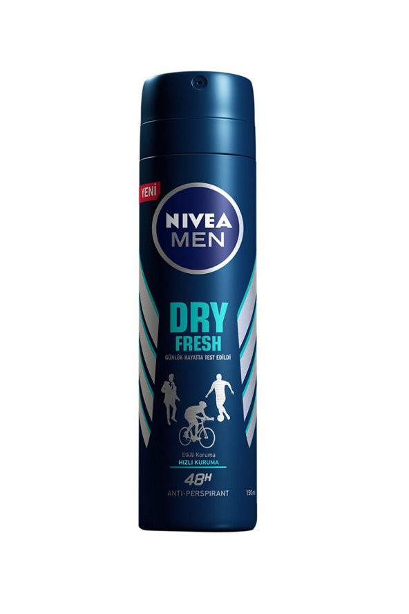 NİVEA DEO 150 ML ERKEK DRY FRESH ürün görseli 1